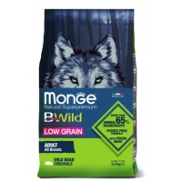 Monge Dog BWild LOW GRAIN низкозерновой корм из мяса дикого кабана для взрослых собак всех пород